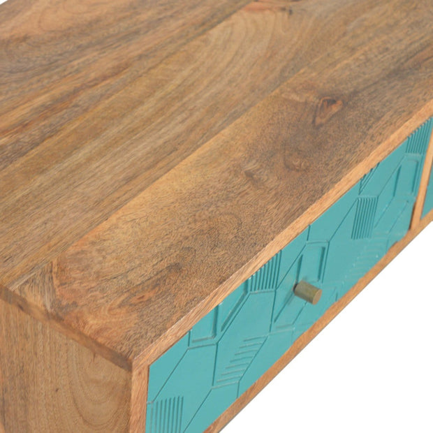 Acadia Teal Console Table - The House Office
