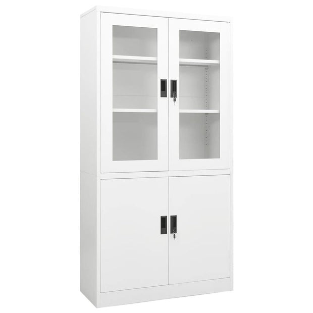 Steel Office Cabinet 90 x 40 x 180cm - The House Office