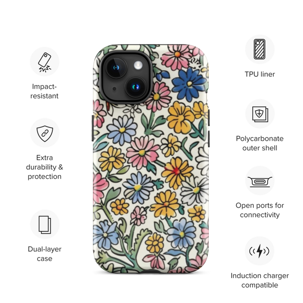 The House Office iPhone® Tough Case - Floral Haven - The House Office