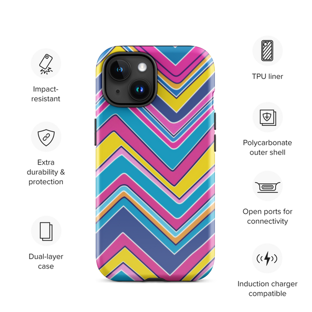 The House Office iPhone® Tough Case - Moda Stripe - The House Office