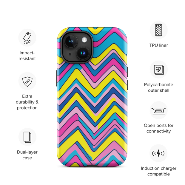 The House Office iPhone® Tough Case - Striped Mondo - The House Office