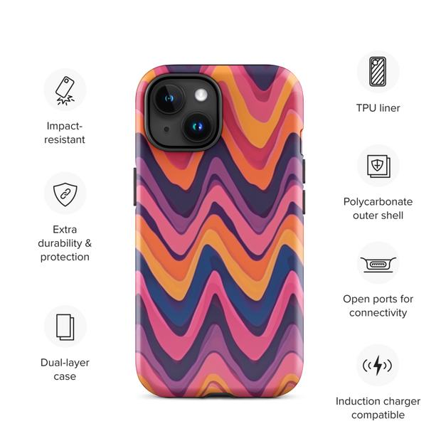 The House Office iPhone® Tough Case - Vivid Lines - The House Office