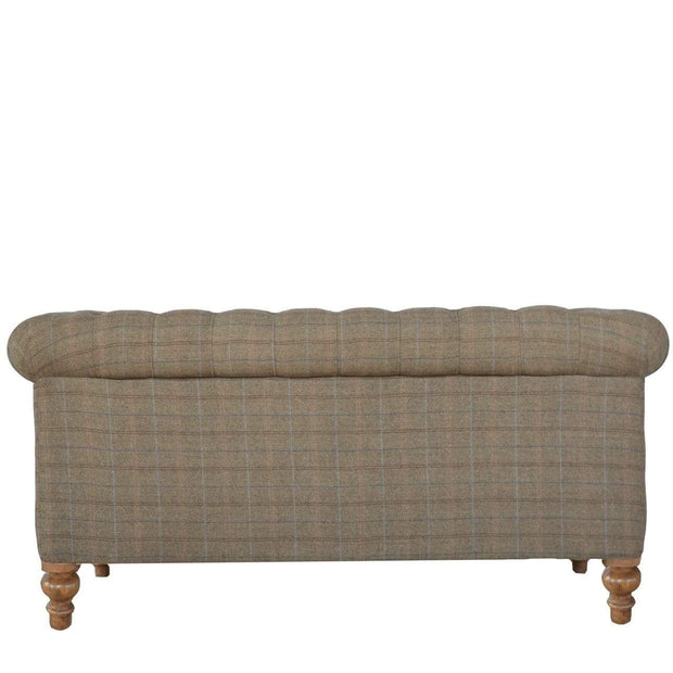 Multi Tweed Double Seated Chesterfield Sofa - The House Office