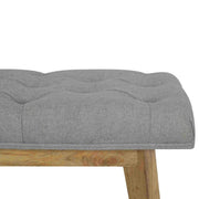 Grey Tweed Bench with 1 Drawer - The House Office