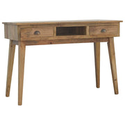 Mandal Wood Writing Desk with 2 Drawers - The House Office