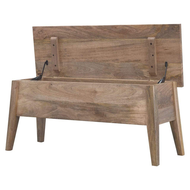 Satna Solid Wood Storage Bench - The House Office