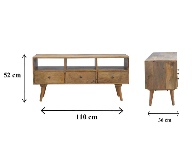 Nyborg TV Unit with 3 Drawers - The House Office