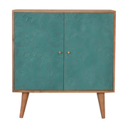 Acadia Teal Cabinet - The House Office