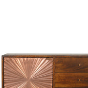 Manilla Copper Cabinet with Drawers - The House Office