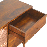 Manilla Copper Cabinet with Drawers - The House Office