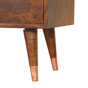 Manilla Copper Cabinet with Drawers - The House Office