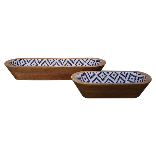 Aztec Oblong Bowl Set of 2 - The House Office
