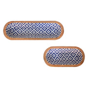 Aztec Oblong Bowl Set of 2 - The House Office