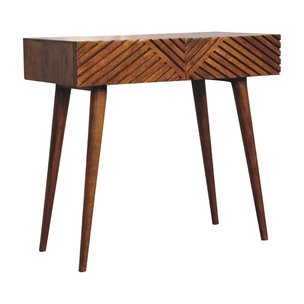 Chestnut Lille Console Table - The House Office