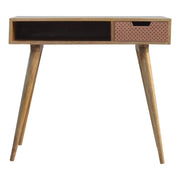 Kobber Writing Desk with Industrial Style Drawer - The House Office
