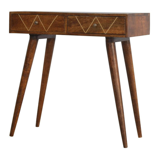 Messing Geometric Console Table - The House Office