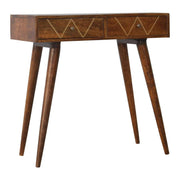 Messing Geometric Console Table - The House Office