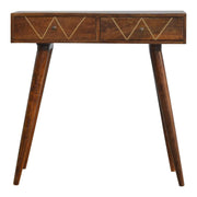 Messing Geometric Console Table - The House Office