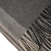 Large Selin Grey Woollen Throw - The House Office