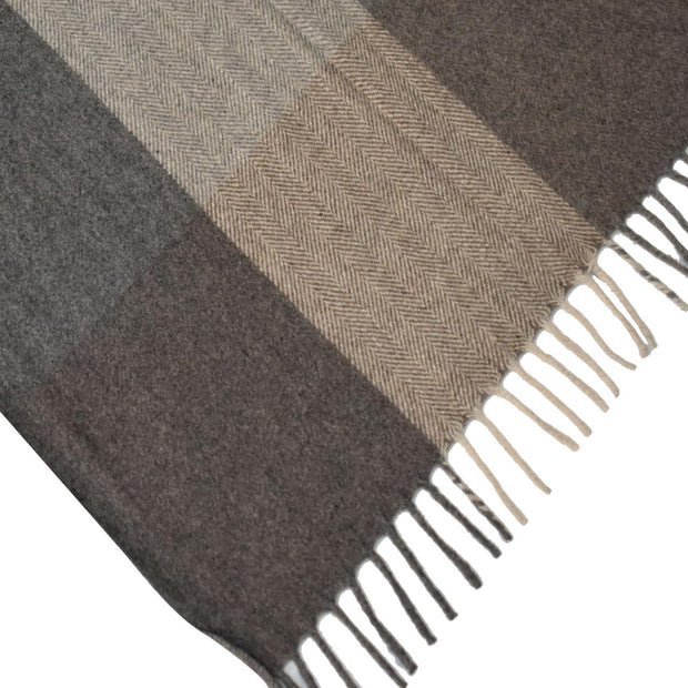 Small Selin Grey Woollen Throw - The House Office