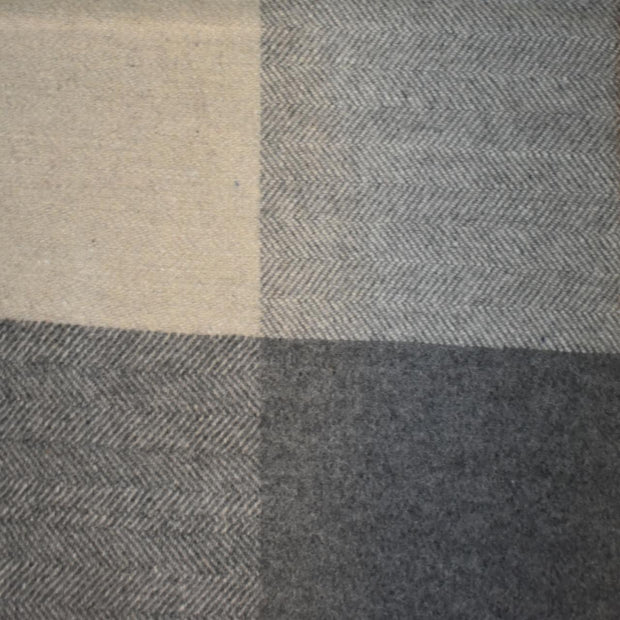 Small Selin Grey Woollen Throw - The House Office