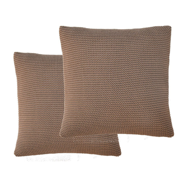 Brown Cotton Cushion Set of 2 - The House Office