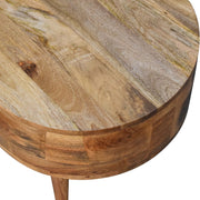 Mini Oak-ish Rounded Coffee Table - The House Office