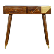 Guld Geometric Console Table - The House Office