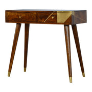 Guld Geometric Console Table - The House Office