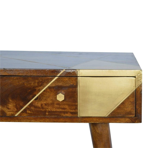 Guld Geometric Console Table - The House Office