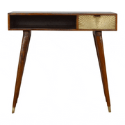 Guld Ray Design Writing Desk with Drawer - The House Office