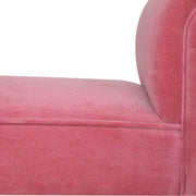 Pink Velvet Bench - The House Office