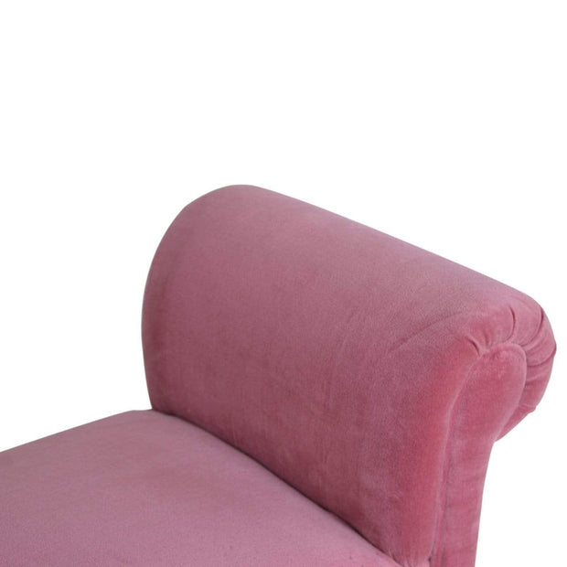 Pink Velvet Bench - The House Office