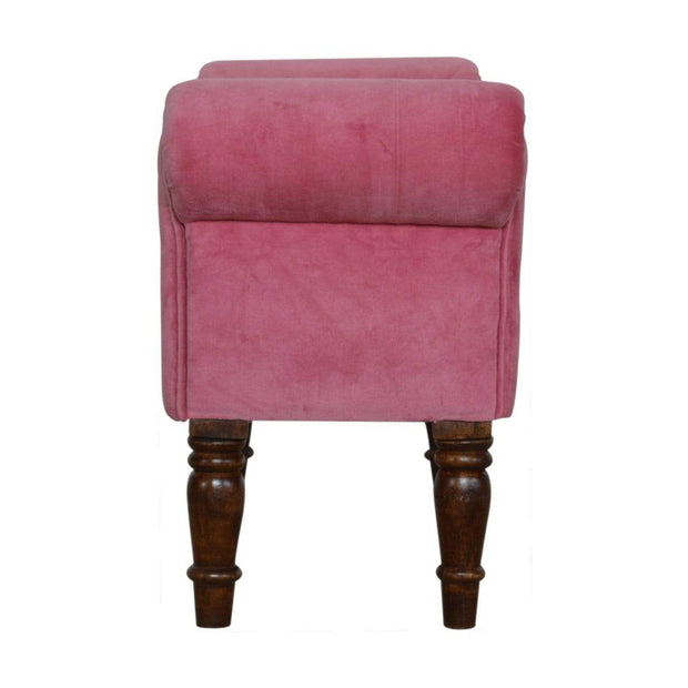 Pink Velvet Bench - The House Office