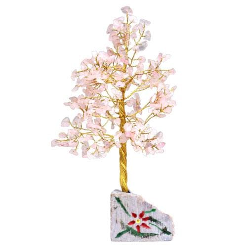 Rose Quartz Bonsai Money Tree Desk Accessory - The House Office