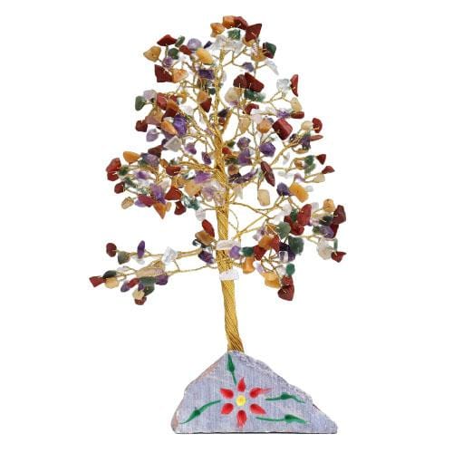 Multi-Gemstone Bonsai Money Tree Desk Accessory - The House Office